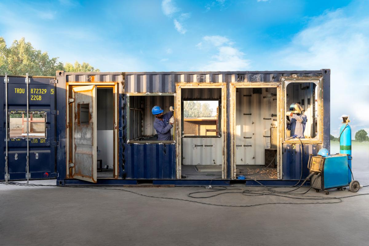 20ft Container modification inprogress