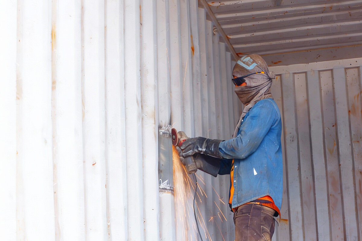 Container Repair Cut Welding